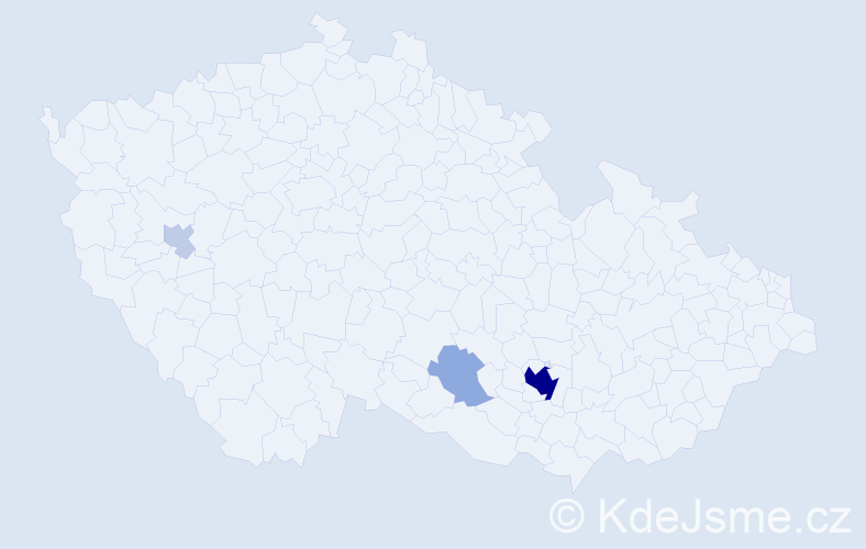 Příjmení: 'Brel', počet výskytů 13 v celé ČR