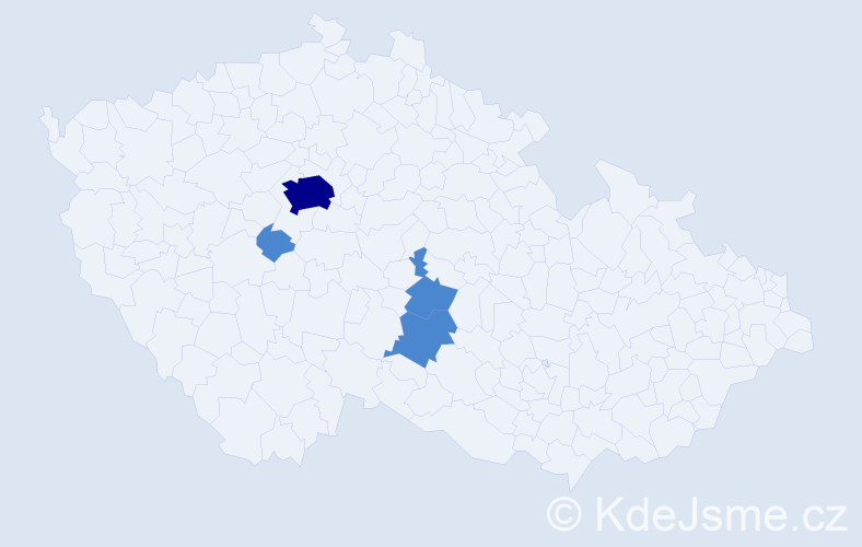 Příjmení: 'Khadbaatar', počet výskytů 6 v celé ČR