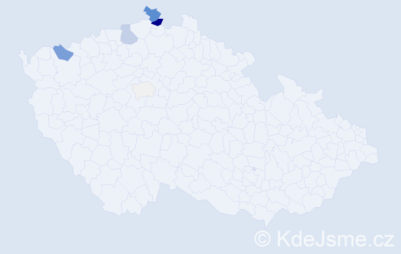 Příjmení: 'Marschner', počet výskytů 19 v celé ČR