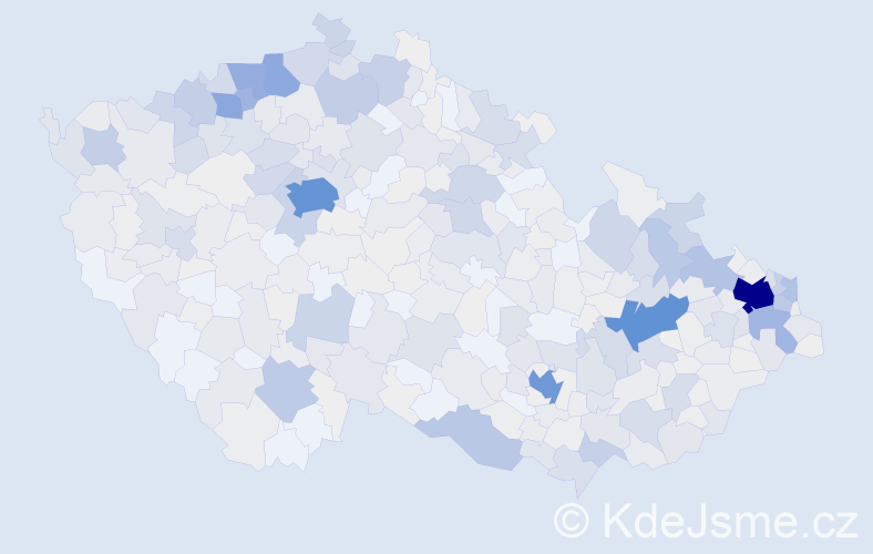 Příjmení: 'Baláž', počet výskytů 2387 v celé ČR