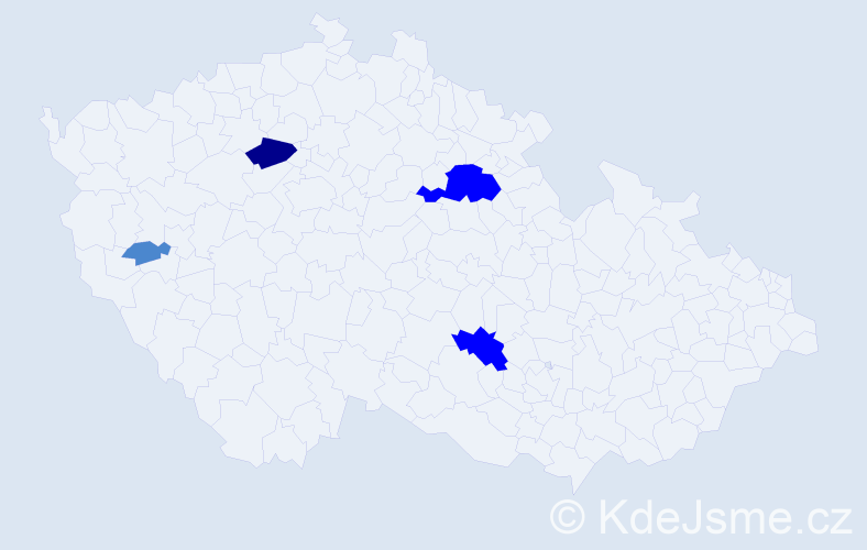 Příjmení: 'Turnbull', počet výskytů 8 v celé ČR