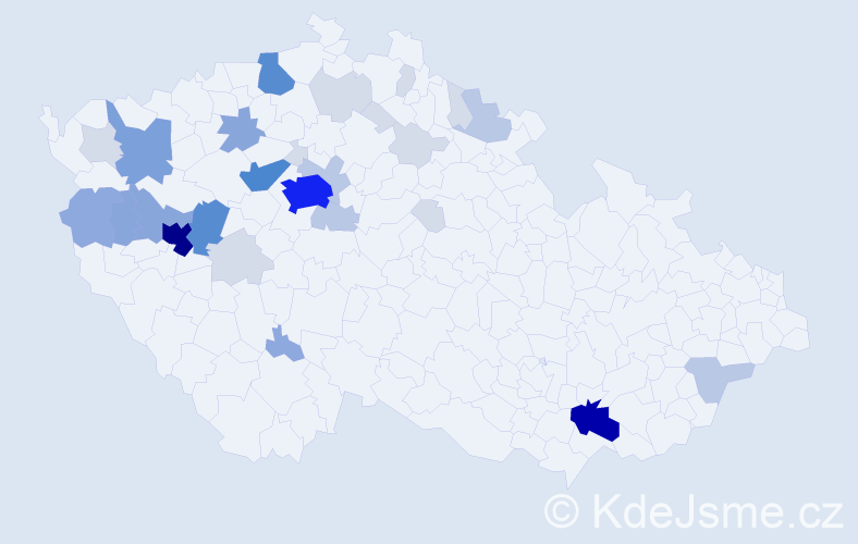 Příjmení: 'Hering', počet výskytů 113 v celé ČR
