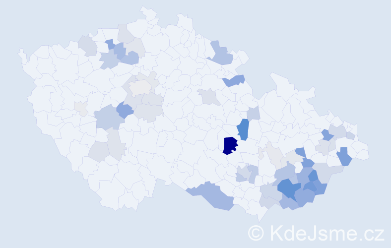 Příjmení: 'Burša', počet výskytů 146 v celé ČR