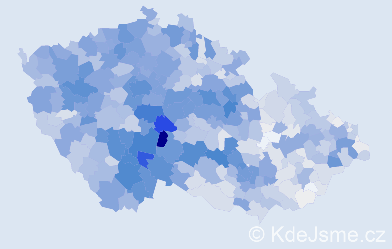 Příjmení: 'Zemanová', počet výskytů 9082 v celé ČR