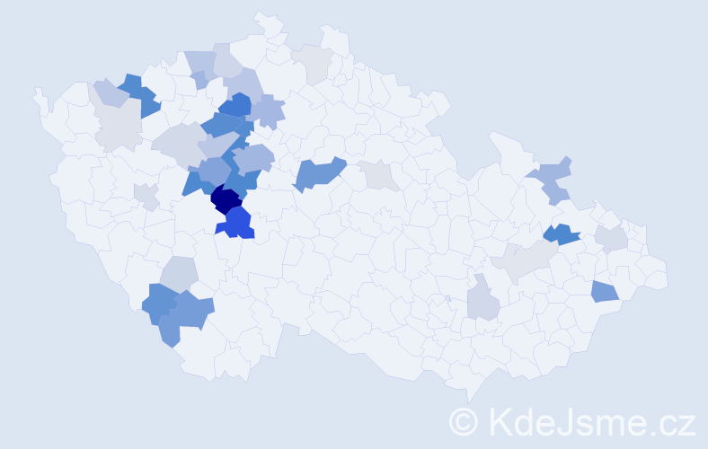 Příjmení: 'Fafejta', počet výskytů 128 v celé ČR