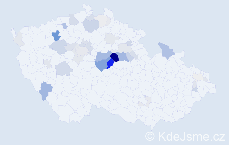 Příjmení: 'Loužilová', počet výskytů 129 v celé ČR