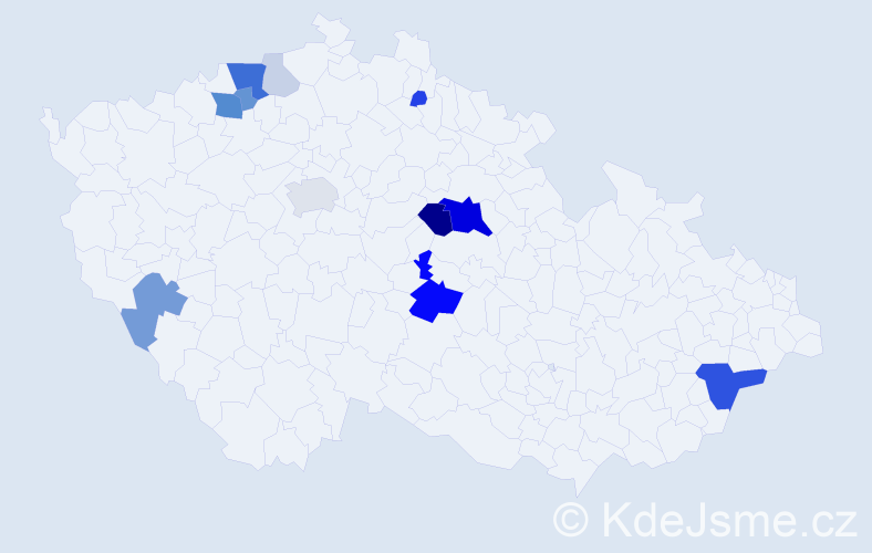 Příjmení: 'Gadžor', počet výskytů 41 v celé ČR