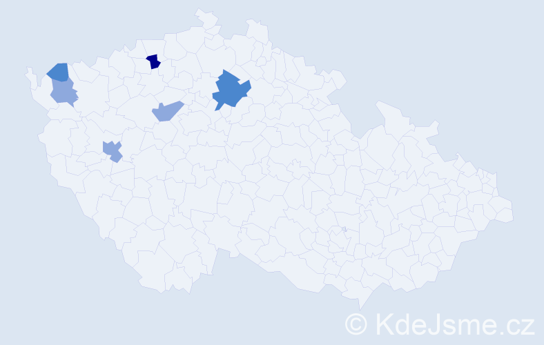 Příjmení: 'Málišová', počet výskytů 12 v celé ČR