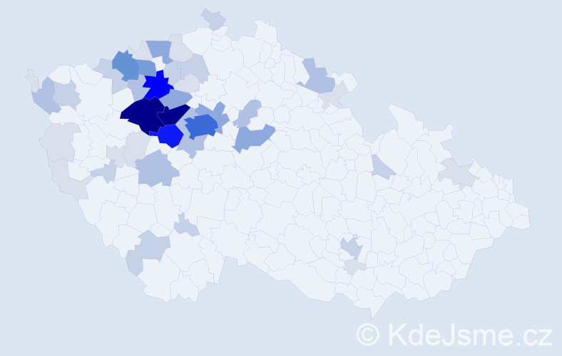 Příjmení: 'Mikovcová', počet výskytů 175 v celé ČR