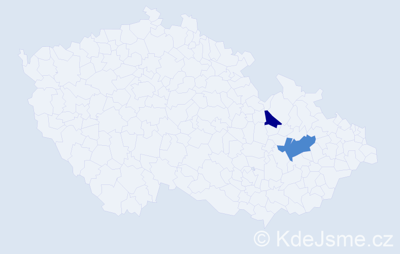 Příjmení: 'Plutzová', počet výskytů 10 v celé ČR
