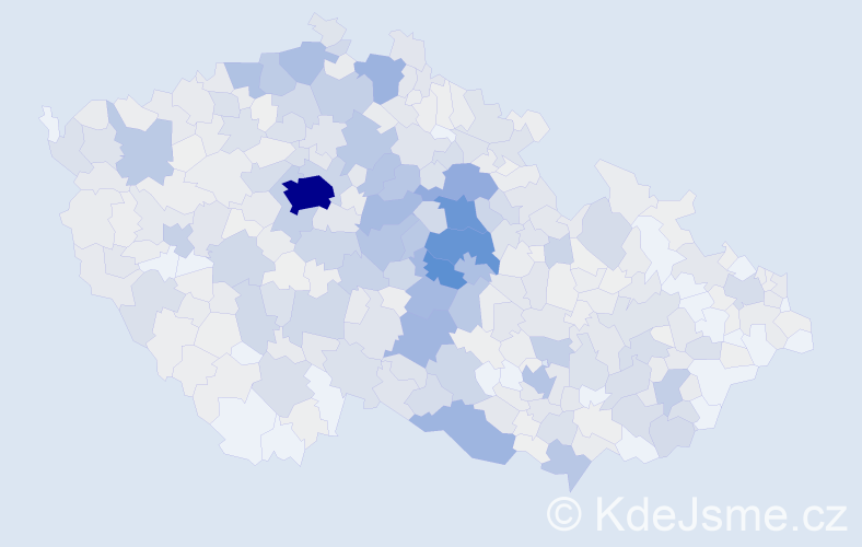Příjmení: 'Málková', počet výskytů 3443 v celé ČR