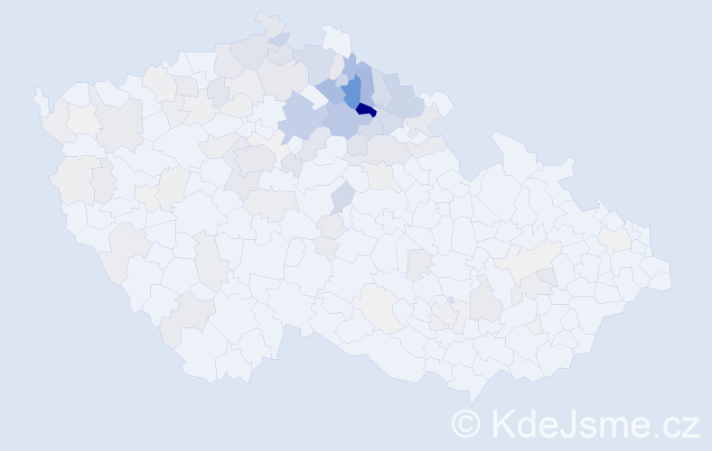 Příjmení: 'Sucharda', počet výskytů 378 v celé ČR