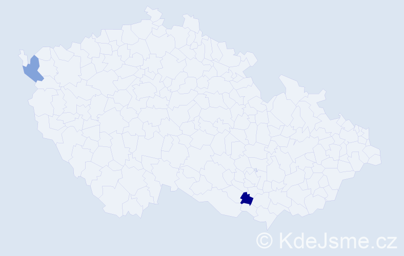Příjmení: 'Maksymjuk', počet výskytů 2 v celé ČR