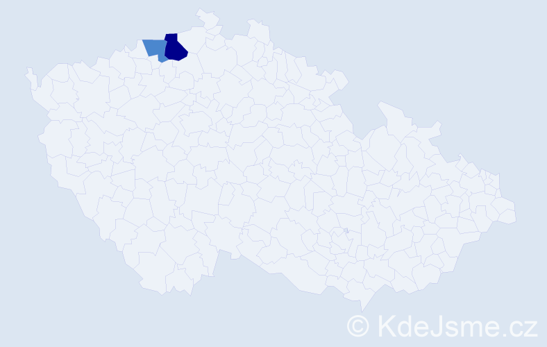 Příjmení: 'Kwoczynski', počet výskytů 6 v celé ČR