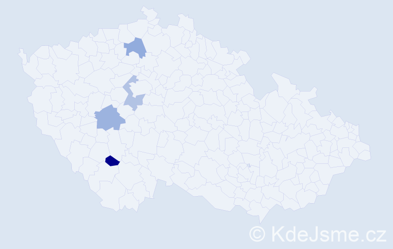 Příjmení: 'Flyntych', počet výskytů 4 v celé ČR