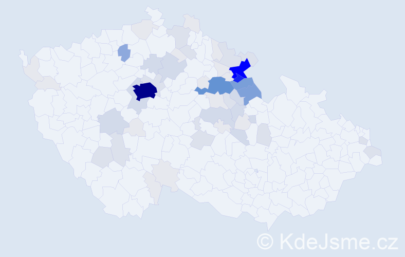 Příjmení: 'Drašnarová', počet výskytů 244 v celé ČR