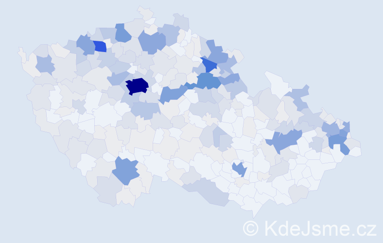 Příjmení: 'Peterová', počet výskytů 1070 v celé ČR