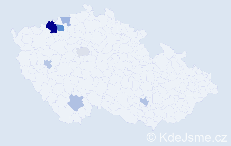 Příjmení: 'Grünbaum', počet výskytů 14 v celé ČR