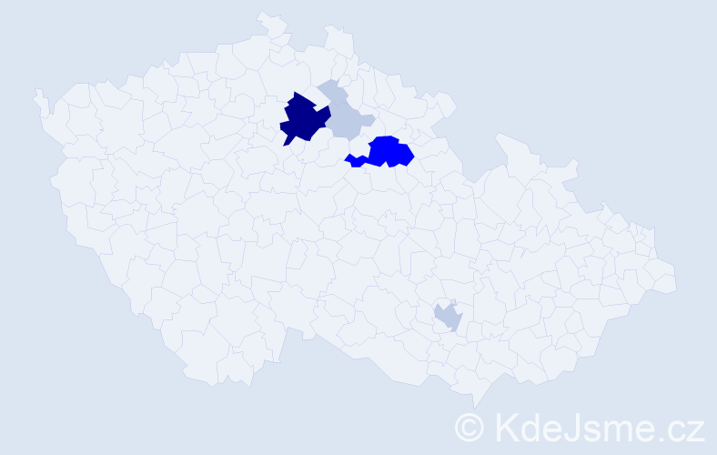 Příjmení: 'Kollátor', počet výskytů 21 v celé ČR
