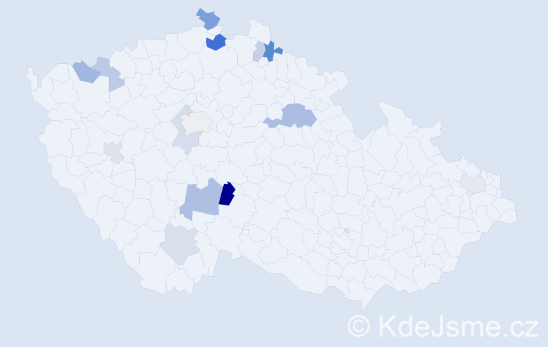 Příjmení: 'Kremsová', počet výskytů 22 v celé ČR