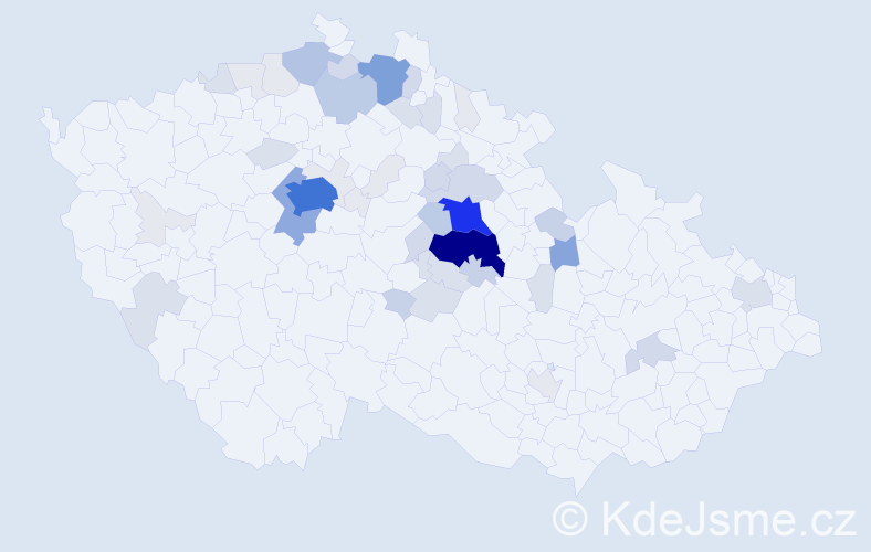 Příjmení: 'Tomišková', počet výskytů 214 v celé ČR