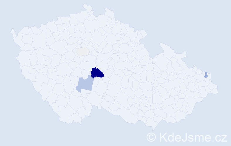 Příjmení: 'Brejda', počet výskytů 11 v celé ČR