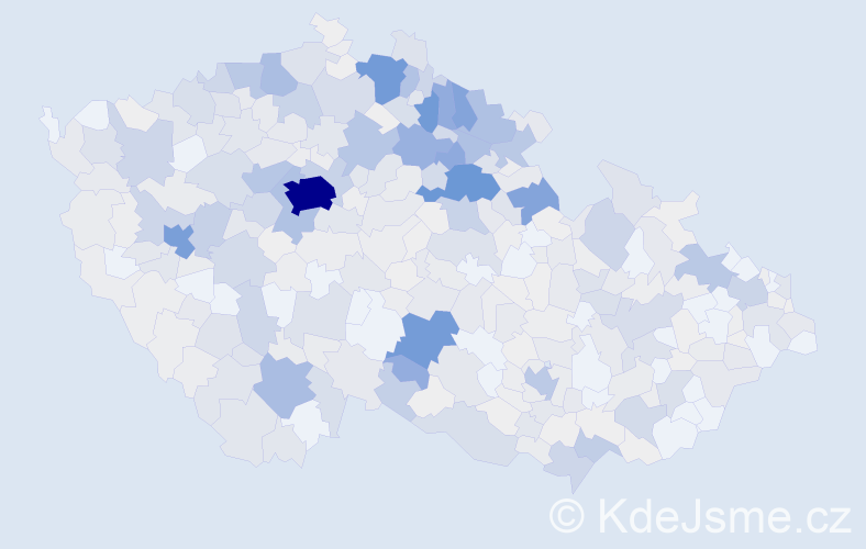 Příjmení: 'Nosek', počet výskytů 2671 v celé ČR