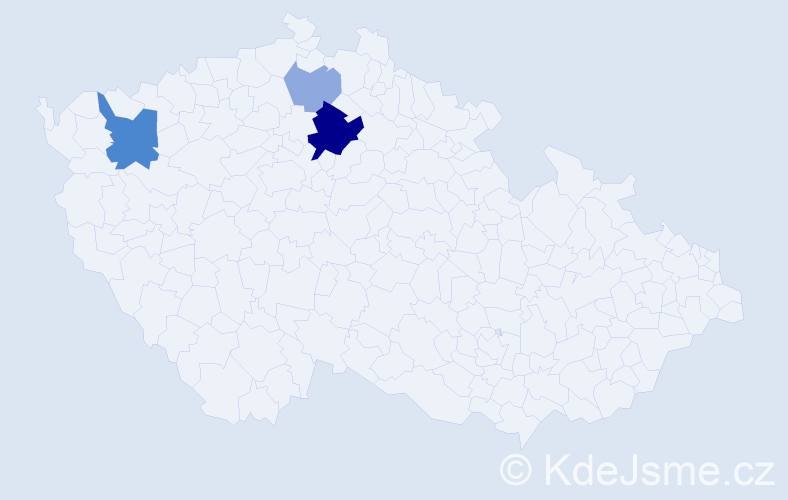 Příjmení: 'Čanaky', počet výskytů 11 v celé ČR