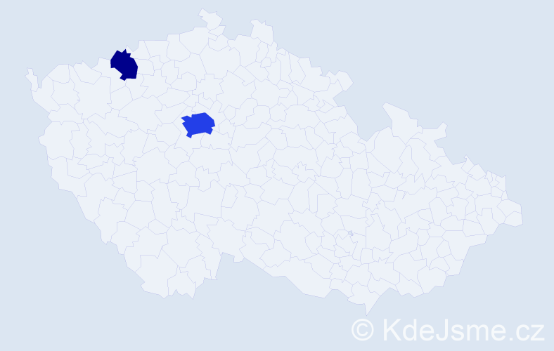 Příjmení: 'Aksenov', počet výskytů 7 v celé ČR