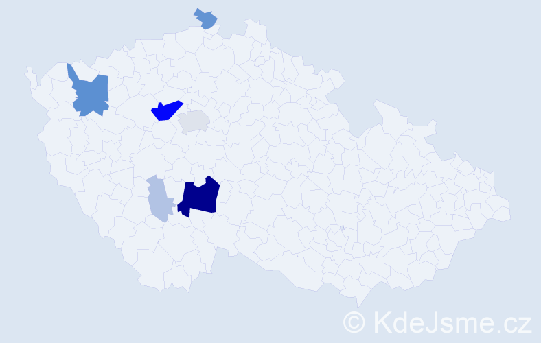 Příjmení: 'Šitta', počet výskytů 34 v celé ČR