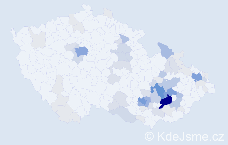 Příjmení: 'Motal', počet výskytů 226 v celé ČR