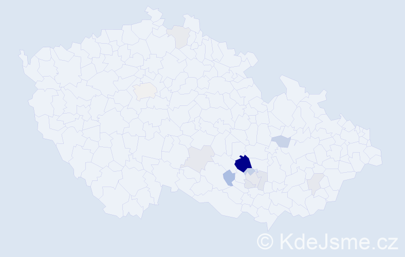 Příjmení: 'Rémanová', počet výskytů 26 v celé ČR