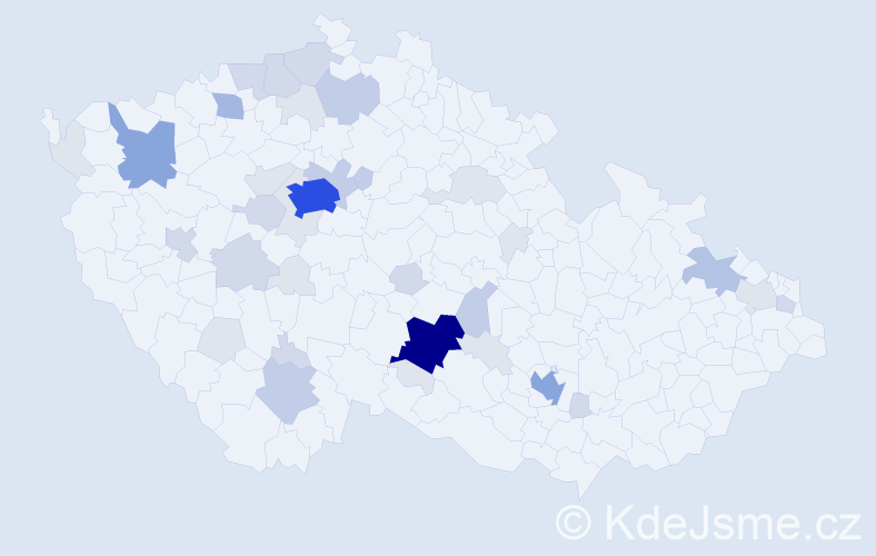 Příjmení: 'Policar', počet výskytů 121 v celé ČR
