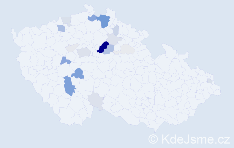 Příjmení: 'Čihula', počet výskytů 82 v celé ČR