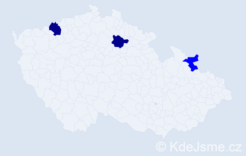Příjmení: 'Makrai', počet výskytů 5 v celé ČR