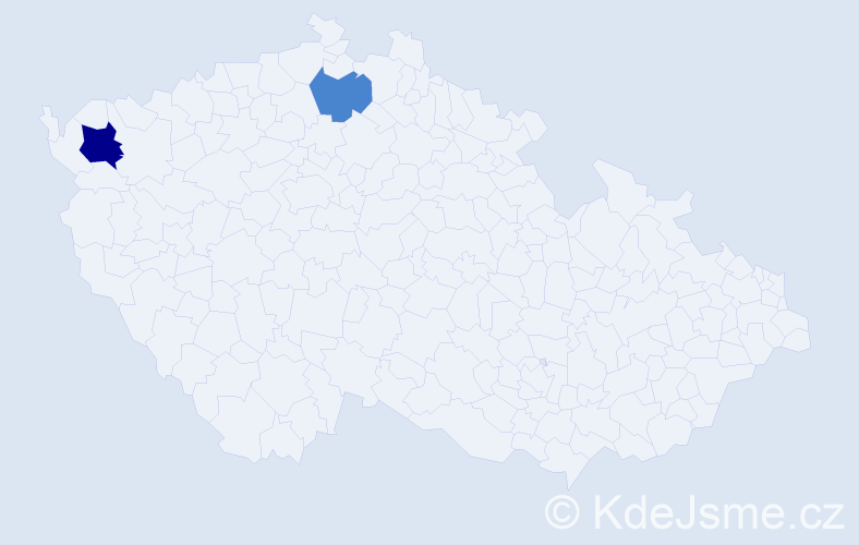 Příjmení: 'Plahová', počet výskytů 3 v celé ČR