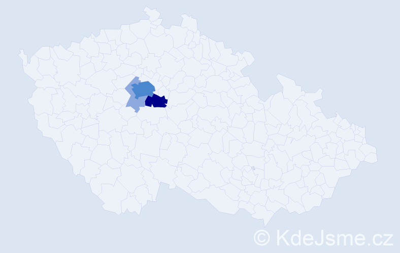 Příjmení: 'Kofnovcová', počet výskytů 8 v celé ČR