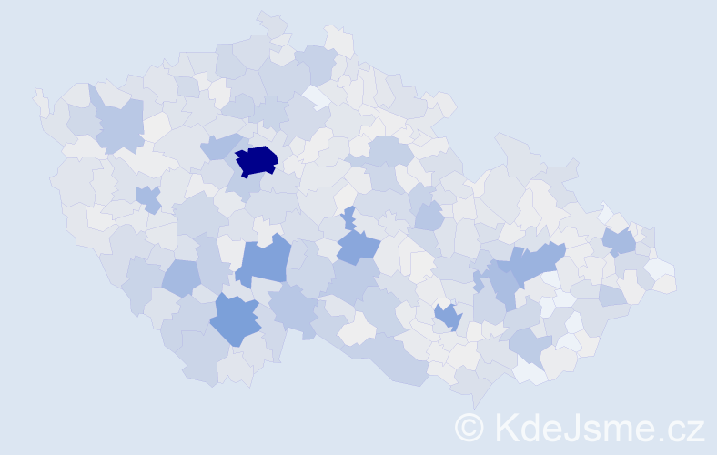 Příjmení: 'Švec', počet výskytů 4623 v celé ČR