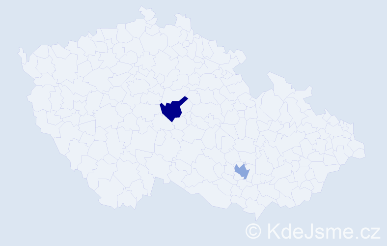 Příjmení: 'Bertolini', počet výskytů 2 v celé ČR