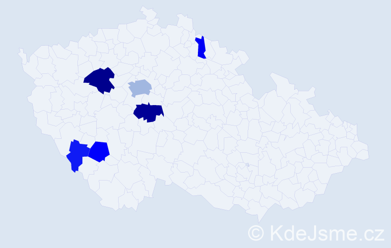 Příjmení: 'Sorokáčová', počet výskytů 16 v celé ČR