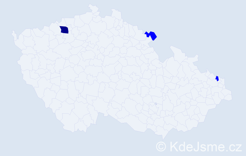 Příjmení: 'Lippai', počet výskytů 4 v celé ČR