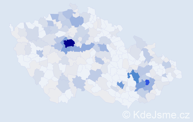 Příjmení: 'Nedbalová', počet výskytů 845 v celé ČR