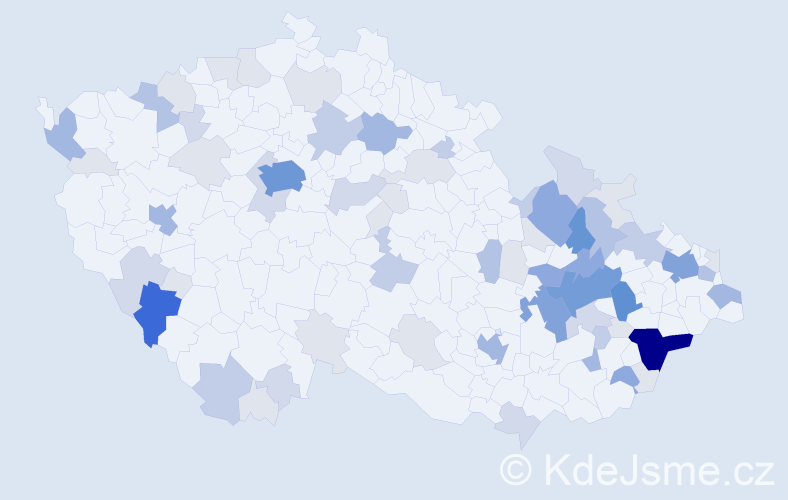 Příjmení: 'Bubela', počet výskytů 238 v celé ČR