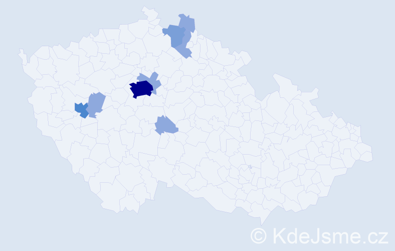 Příjmení: 'Pavlyukh', počet výskytů 18 v celé ČR