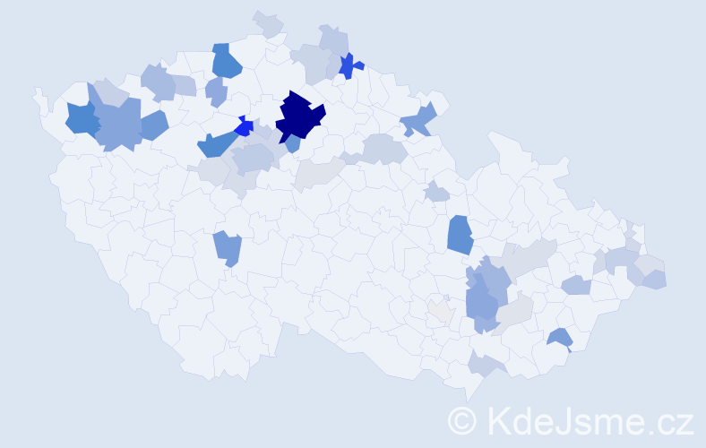 Příjmení: 'Fečo', počet výskytů 198 v celé ČR