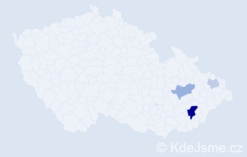 Příjmení: 'Baumbach', počet výskytů 6 v celé ČR