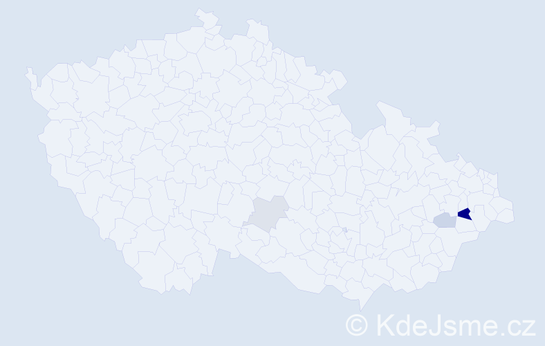 Příjmení: 'Skapka', počet výskytů 8 v celé ČR