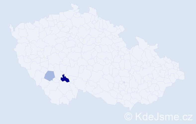 Příjmení: 'Míchalcová', počet výskytů 3 v celé ČR