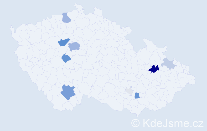 Příjmení: 'Kalačová', počet výskytů 32 v celé ČR