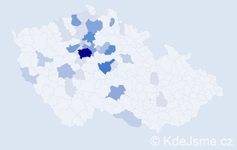 Příjmení: 'Ladrová', počet výskytů 113 v celé ČR